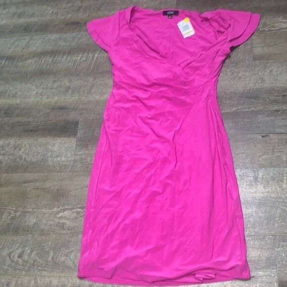 NWT MSK Dress Women’s Midi Dress Size Small Pink - Picture 4 of 7